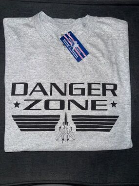 Danger Zone Gray Short Sleeve Tee